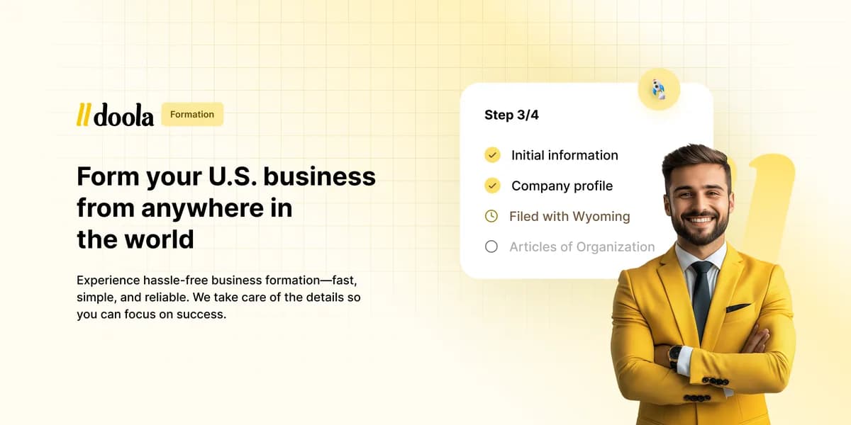 doola banner: form your U.S. business from anywhere in the world